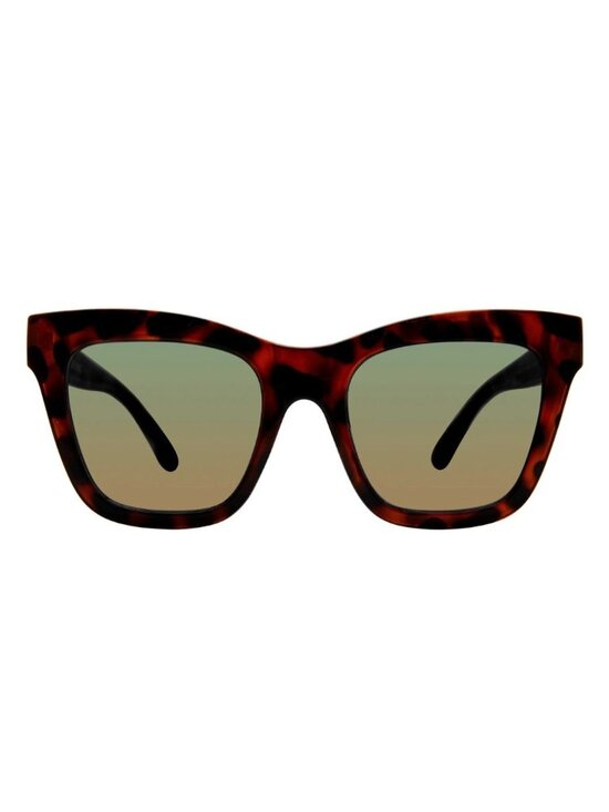 Kurt Geiger Accessories - Kurt Geiger London KGL9008 53mm Square Cat Eye Sunglasses Havana Rainbow Mirror